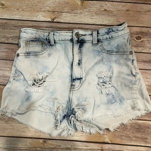 Gogo Star Juniors Distressed Cut Off Jean Shorts